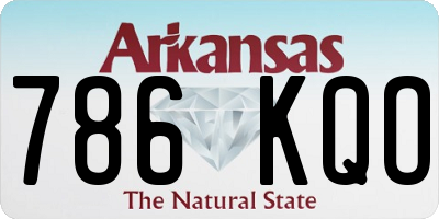 AR license plate 786KQO