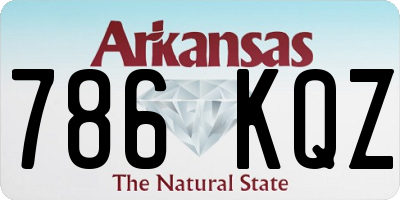 AR license plate 786KQZ