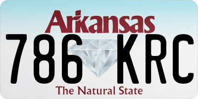 AR license plate 786KRC