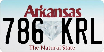 AR license plate 786KRL