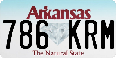AR license plate 786KRM