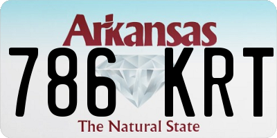 AR license plate 786KRT