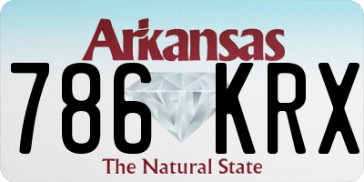 AR license plate 786KRX