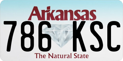 AR license plate 786KSC