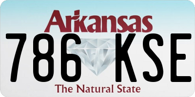 AR license plate 786KSE
