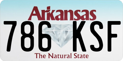 AR license plate 786KSF