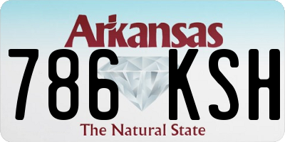 AR license plate 786KSH