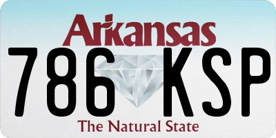 AR license plate 786KSP