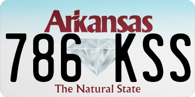 AR license plate 786KSS