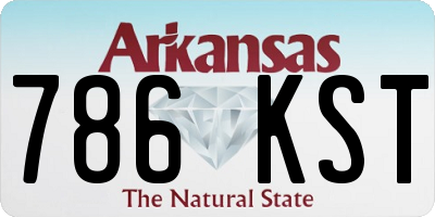 AR license plate 786KST