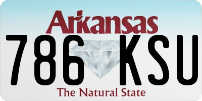 AR license plate 786KSU
