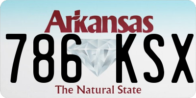 AR license plate 786KSX