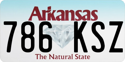 AR license plate 786KSZ