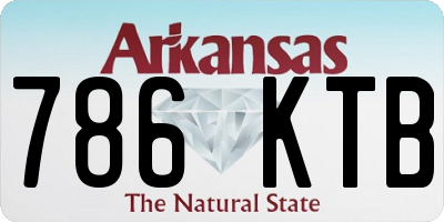 AR license plate 786KTB