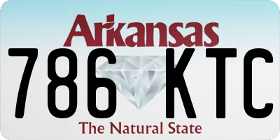 AR license plate 786KTC
