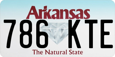 AR license plate 786KTE