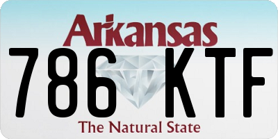 AR license plate 786KTF