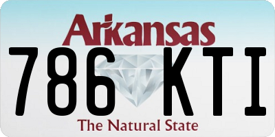 AR license plate 786KTI