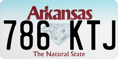 AR license plate 786KTJ