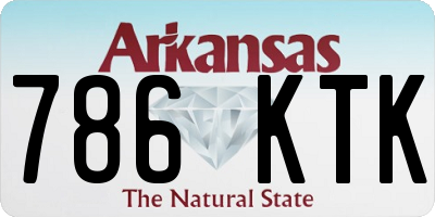 AR license plate 786KTK