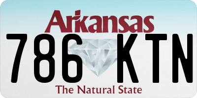 AR license plate 786KTN