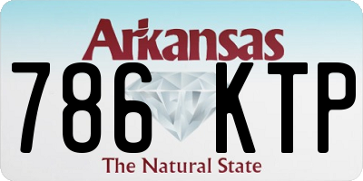 AR license plate 786KTP