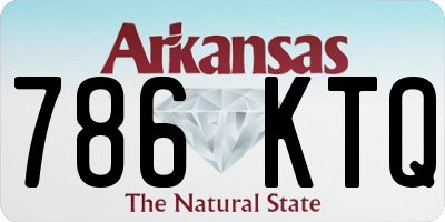 AR license plate 786KTQ