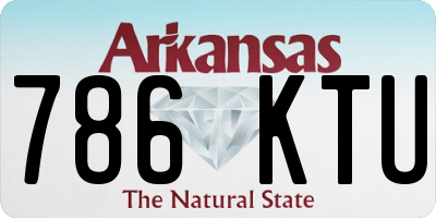 AR license plate 786KTU