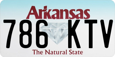AR license plate 786KTV
