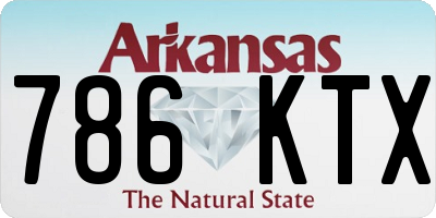 AR license plate 786KTX
