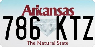 AR license plate 786KTZ