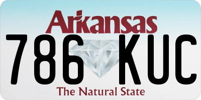 AR license plate 786KUC