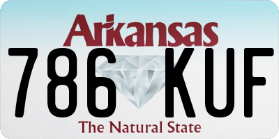 AR license plate 786KUF