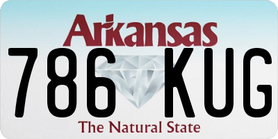 AR license plate 786KUG