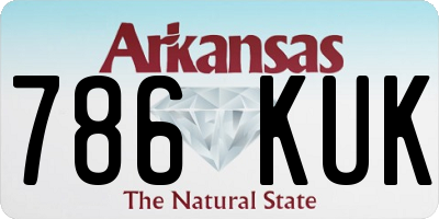 AR license plate 786KUK