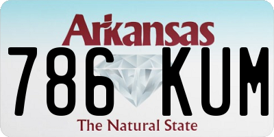AR license plate 786KUM