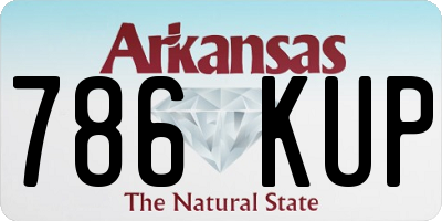 AR license plate 786KUP