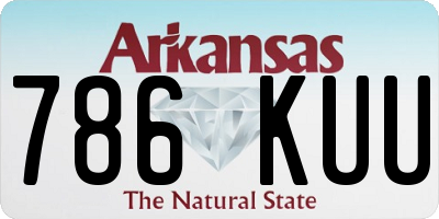 AR license plate 786KUU