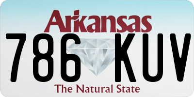 AR license plate 786KUV