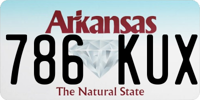 AR license plate 786KUX