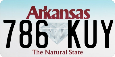AR license plate 786KUY