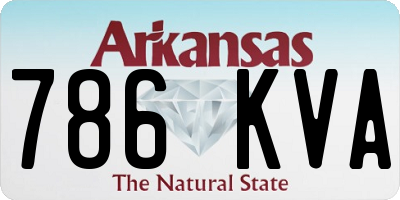 AR license plate 786KVA