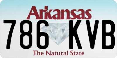 AR license plate 786KVB
