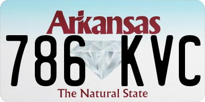 AR license plate 786KVC