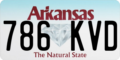 AR license plate 786KVD