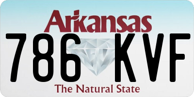 AR license plate 786KVF