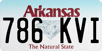 AR license plate 786KVI