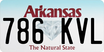 AR license plate 786KVL