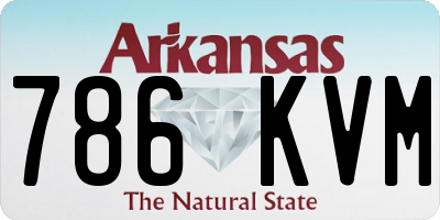 AR license plate 786KVM