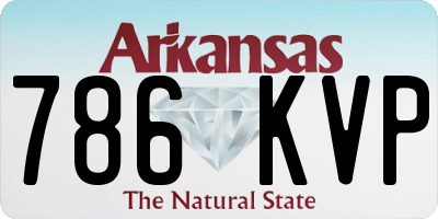 AR license plate 786KVP